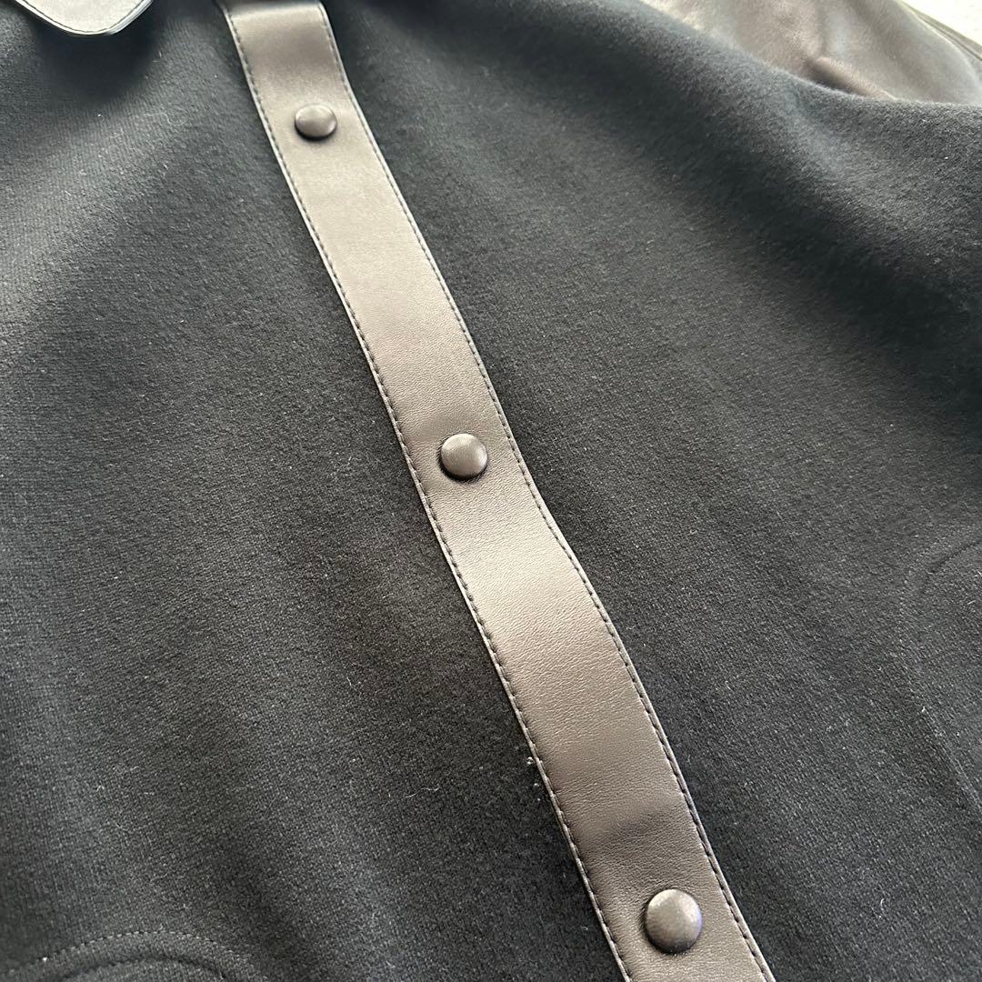 美品　現行　サルヴァトーレフェラガモ　ラムレザー　コート　ガンチーニ　シルク混