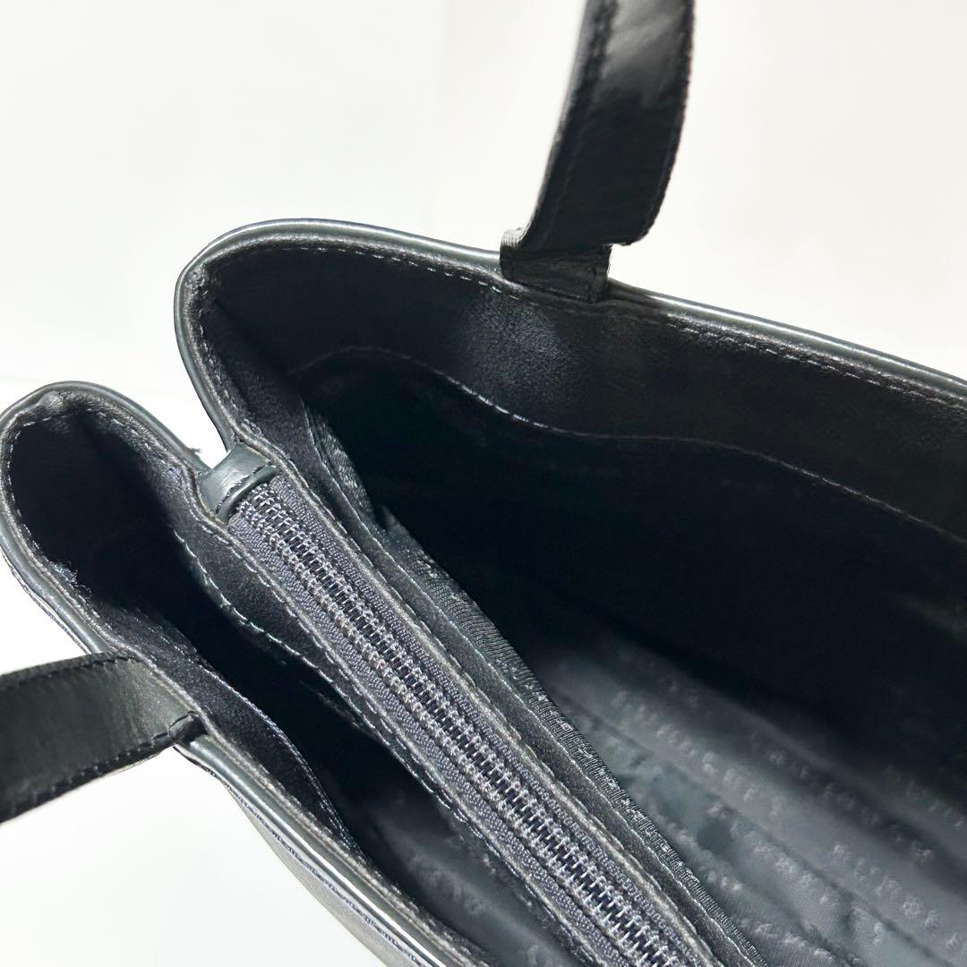 バーバリー ノバチェック PVC レザー ハンドバッグ トートバッグ ネイビー