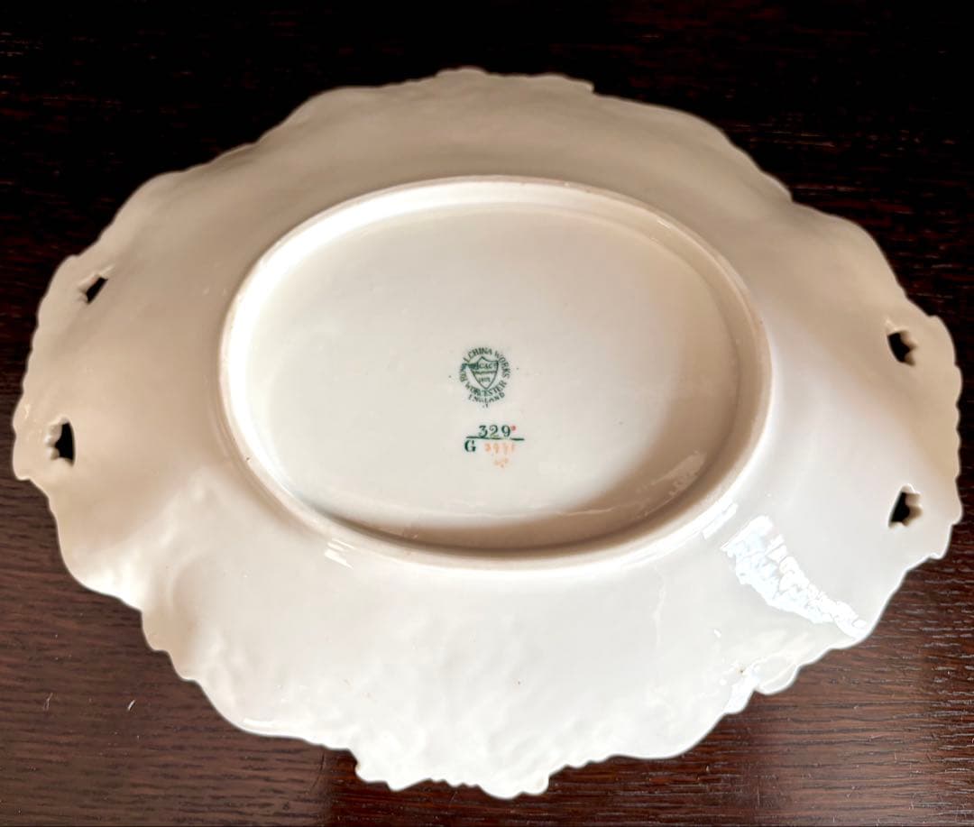 ロイヤルウースター　グレンジャーウースターブラッシュアイボリー　オーバルプレート