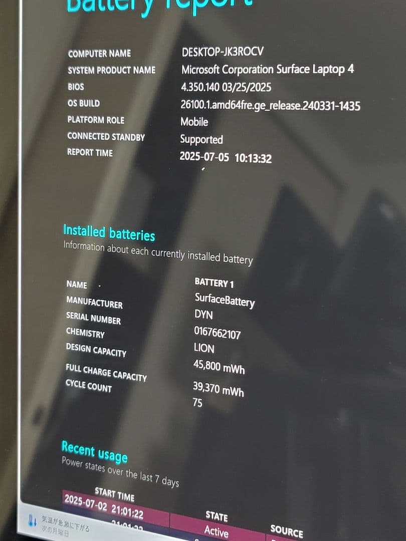 ちゃんぽん様線　Surface Laptop4 13.5インチ Ryzen 5