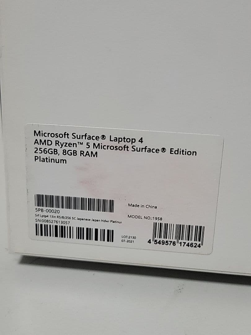 ちゃんぽん様線　Surface Laptop4 13.5インチ Ryzen 5