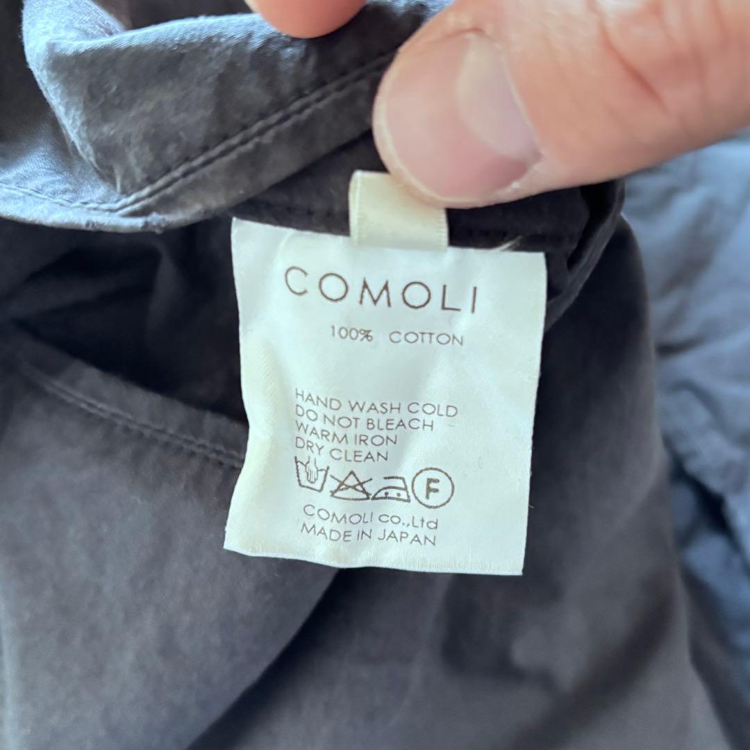 ✅COMOLI - コットンフーデッドモッズコート 2