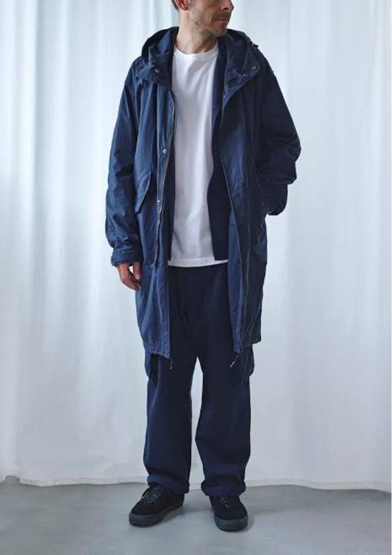 ✅COMOLI - コットンフーデッドモッズコート 2