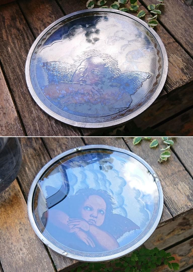 大判ラファエロ ステンドグラス Cherub小天使 グラスマスターズ社