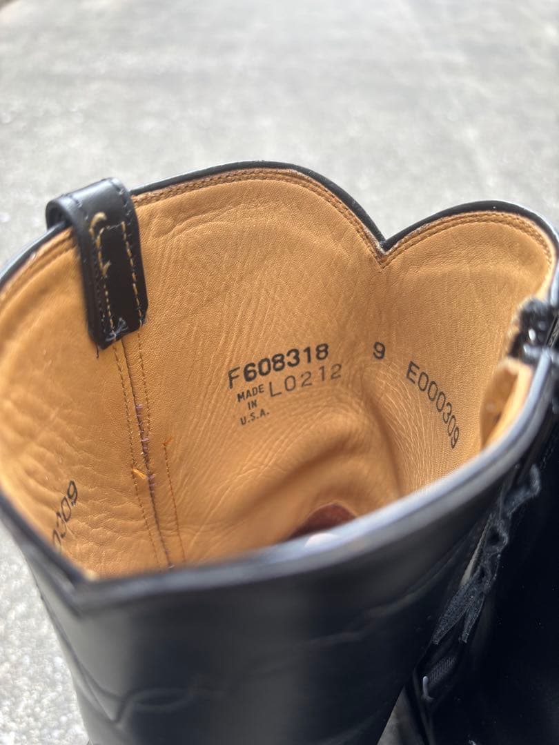 【美品】Lucchese ルケーシー ウエスタンブーツ 9 サイドジップブーツ