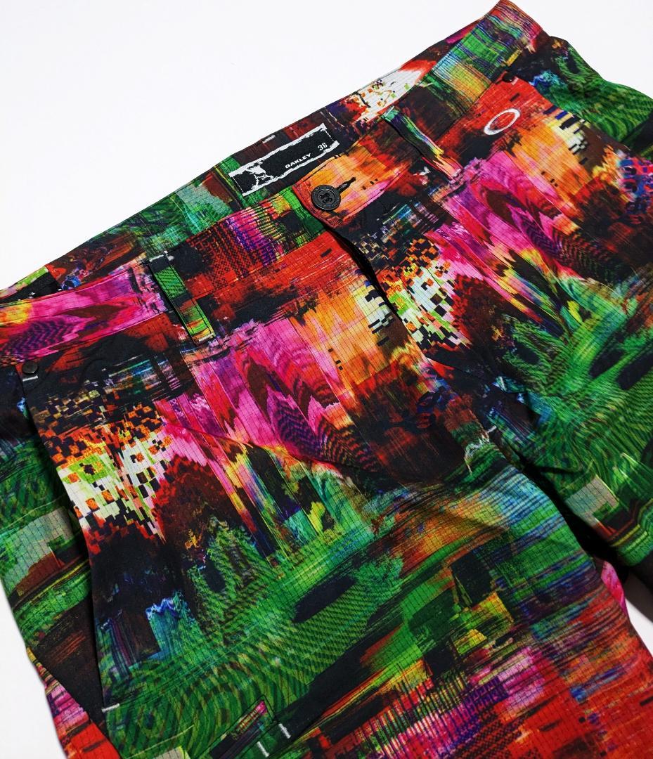 新品 オークリー スカル 上下セット 半袖ポロシャツ ゴルフショーツ 黒 メンズ