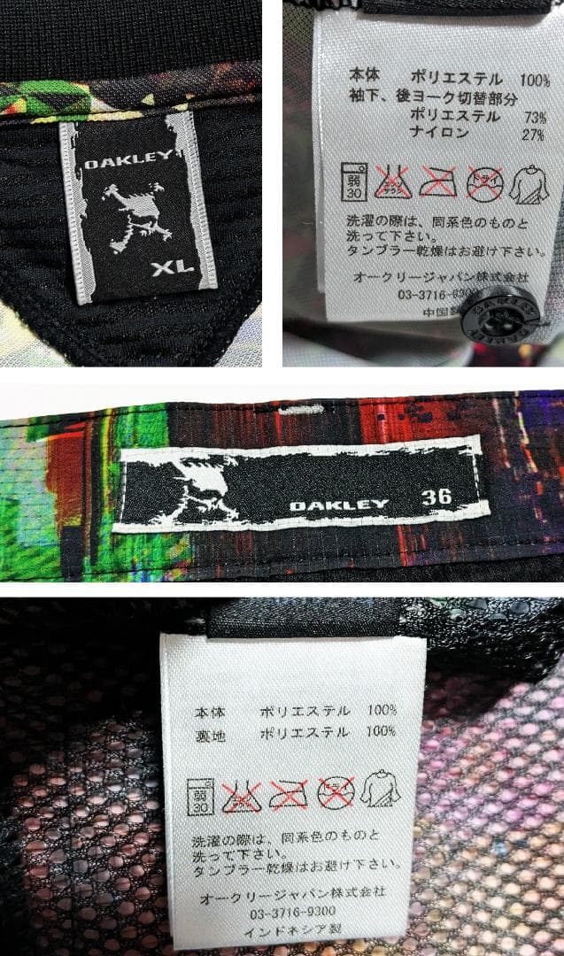 新品 オークリー スカル 上下セット 半袖ポロシャツ ゴルフショーツ 黒 メンズ