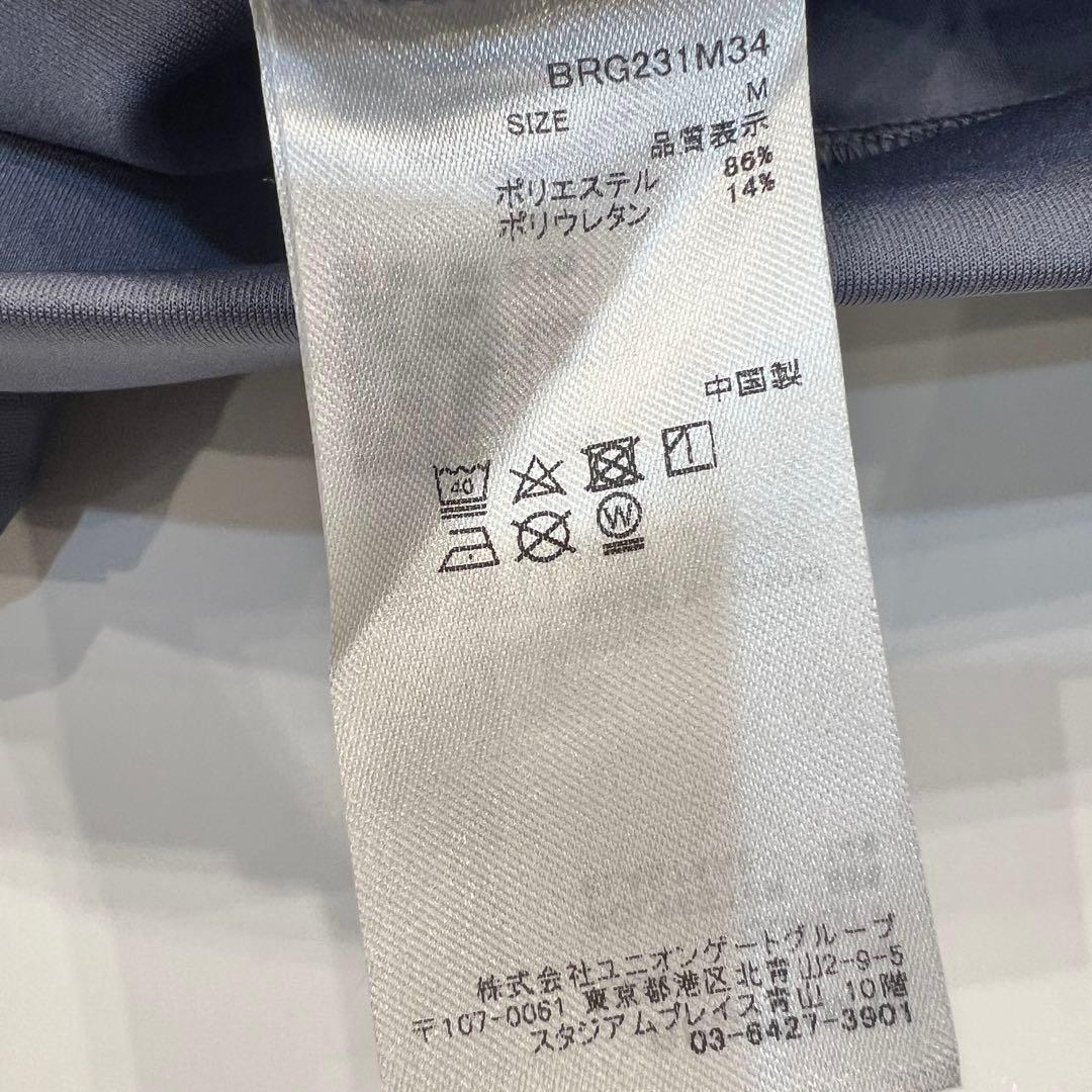 新品　BRIEFING SIDE LOGO LINE CREW NECK M