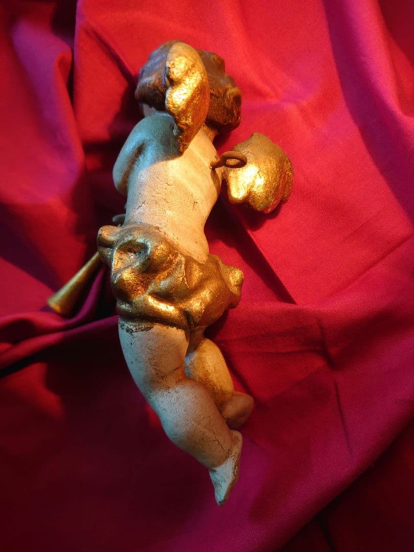 アンティーク オーストリア 天使ペア 壁飾り