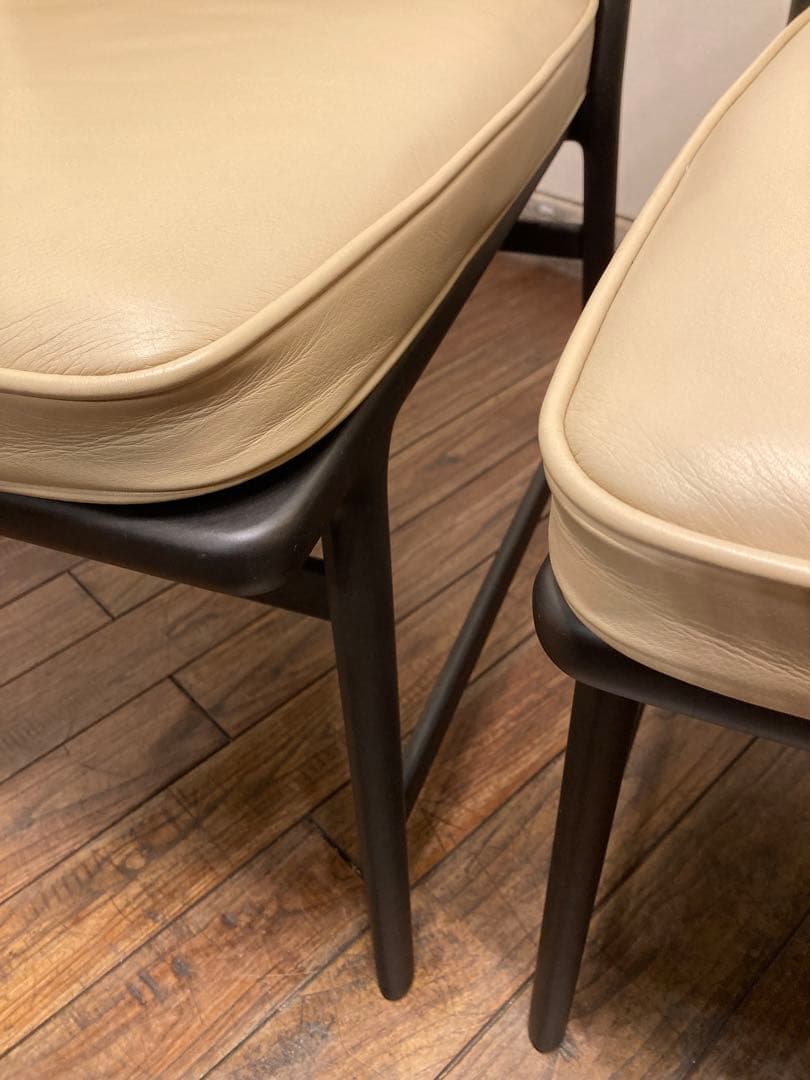 TIME&STYLE タイム＆スタイル SENSUAL ラダーバック 本革 2脚