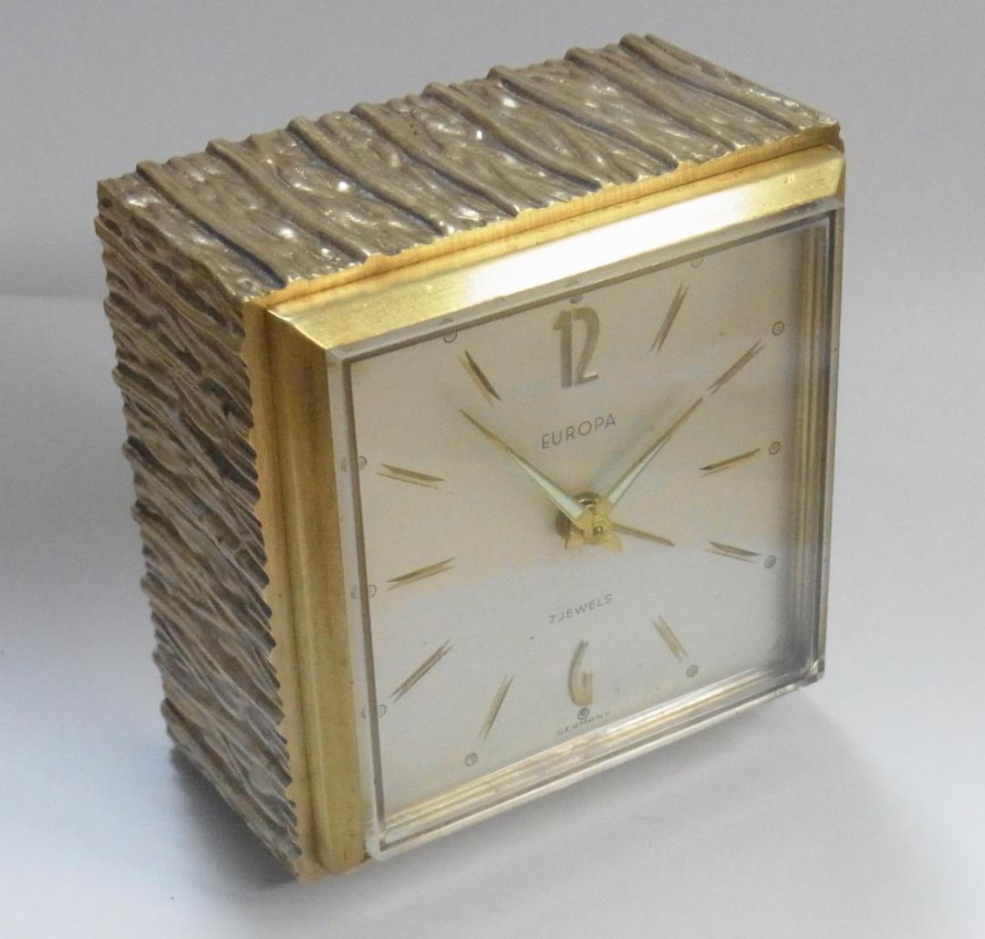 ドイツ製　機械式時計　置時計　EUROPA　稼動品　（出品１）
