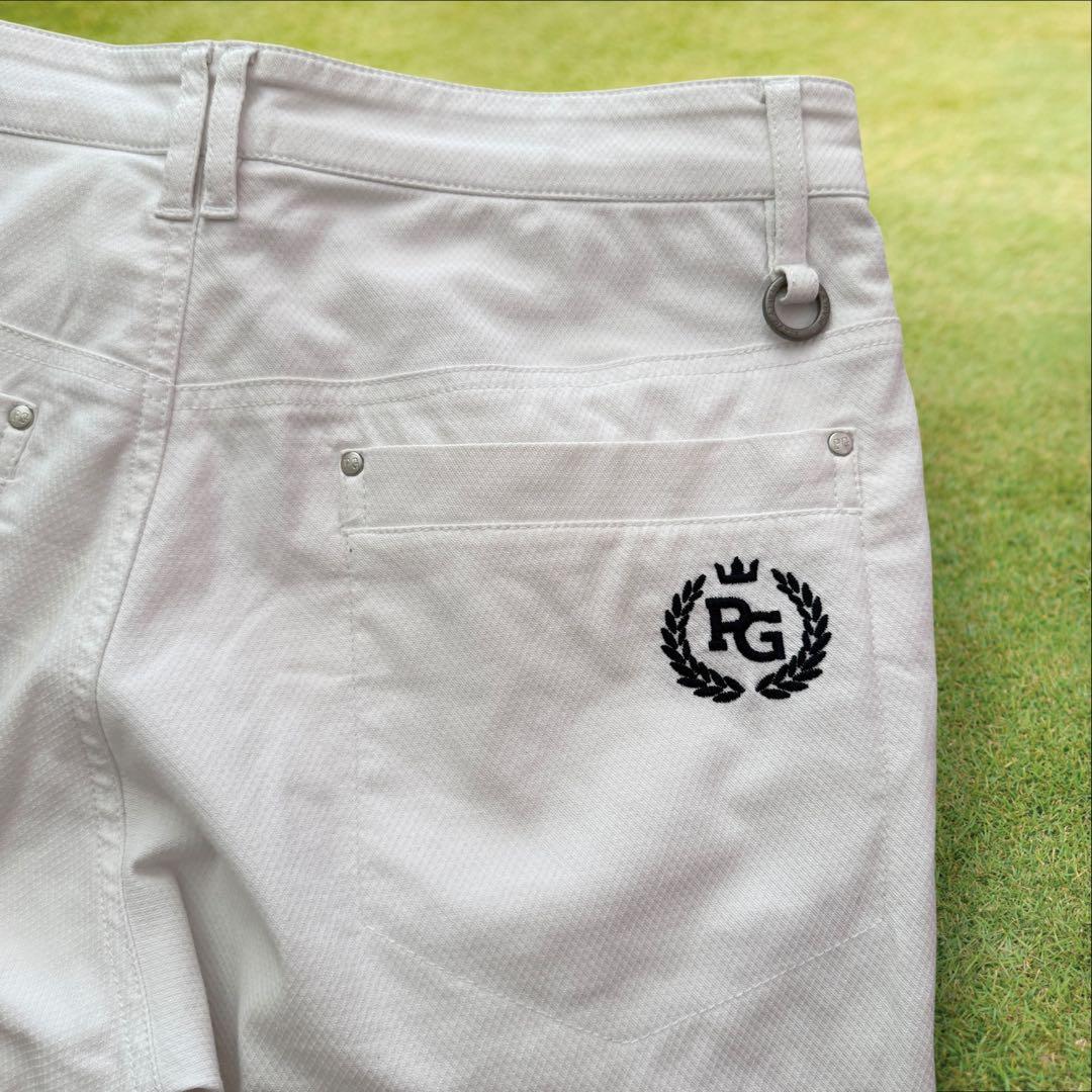 パーリーゲイツ　パンツ　4 M〜L相当　白　ホワイト　ストレッチ素材　ゴルフ