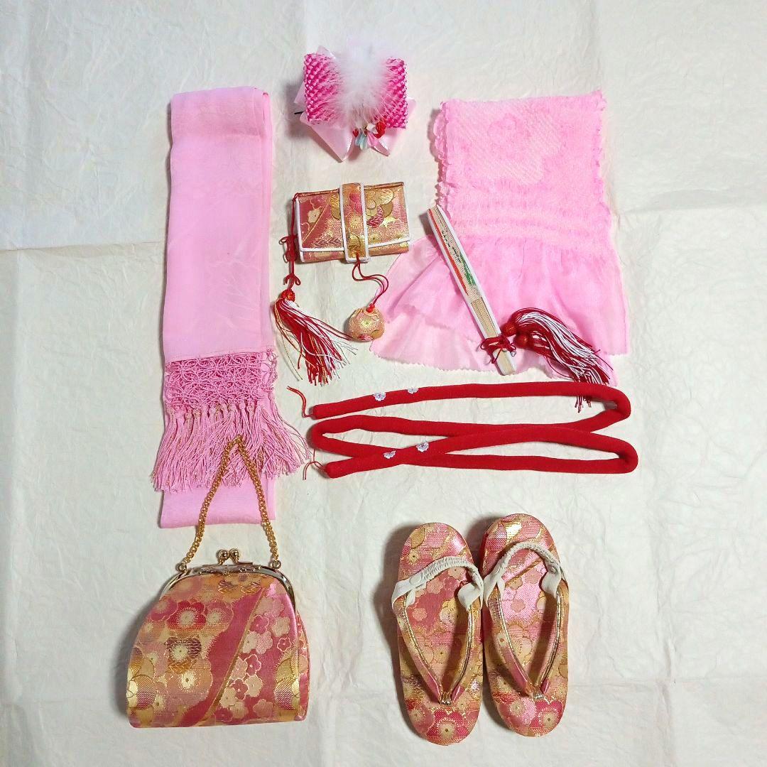 【2/2までのお値段】七五三　三歳着物・結び帯・フルセット　(25)