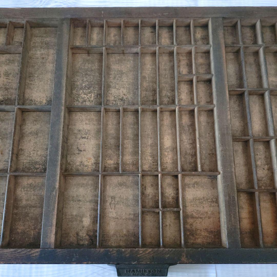 ハミルトン プリンタートレイ アンティーク 活版印刷