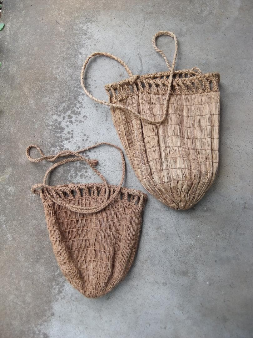 アイヌ民具　編み袋　サラニプ*1