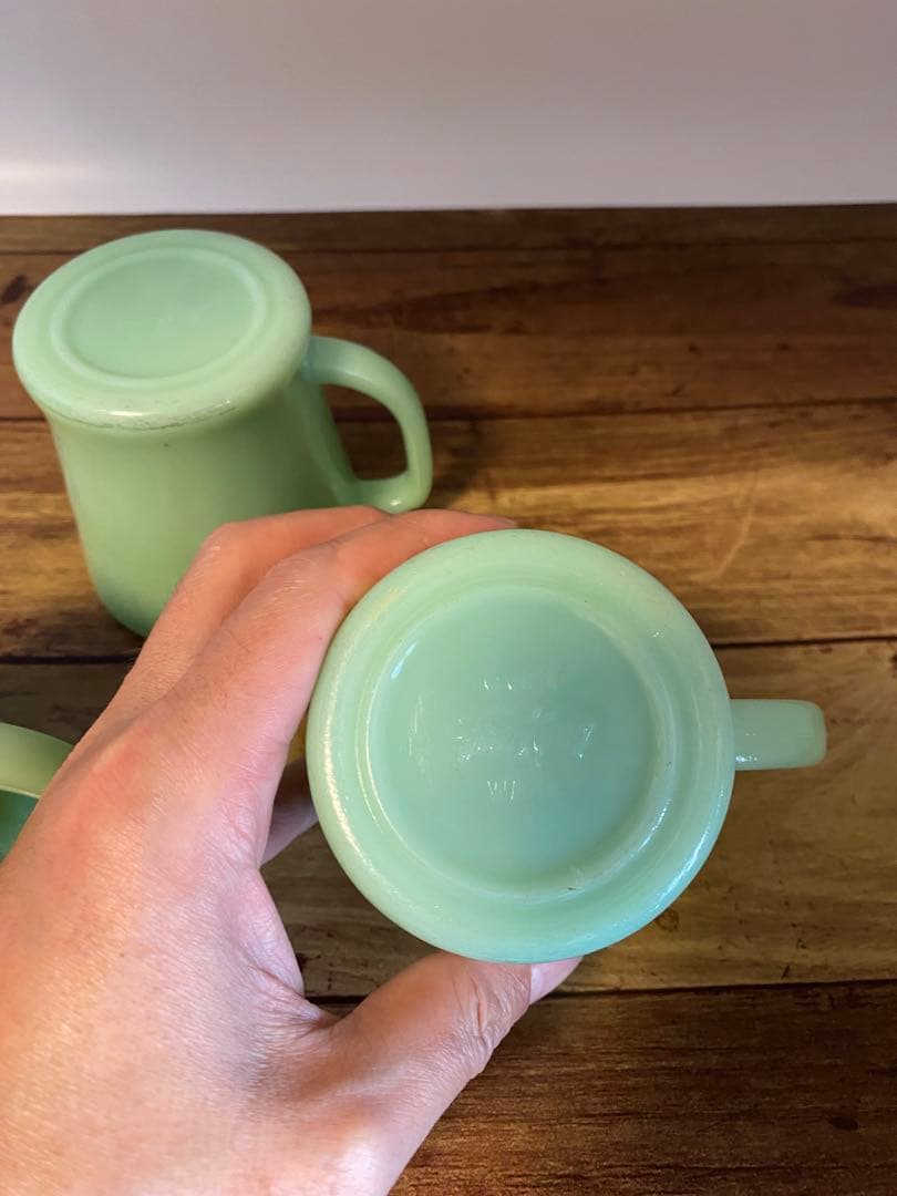 Fire-King ファイヤーキング マグ 1950年代　初期 肉厚　3個