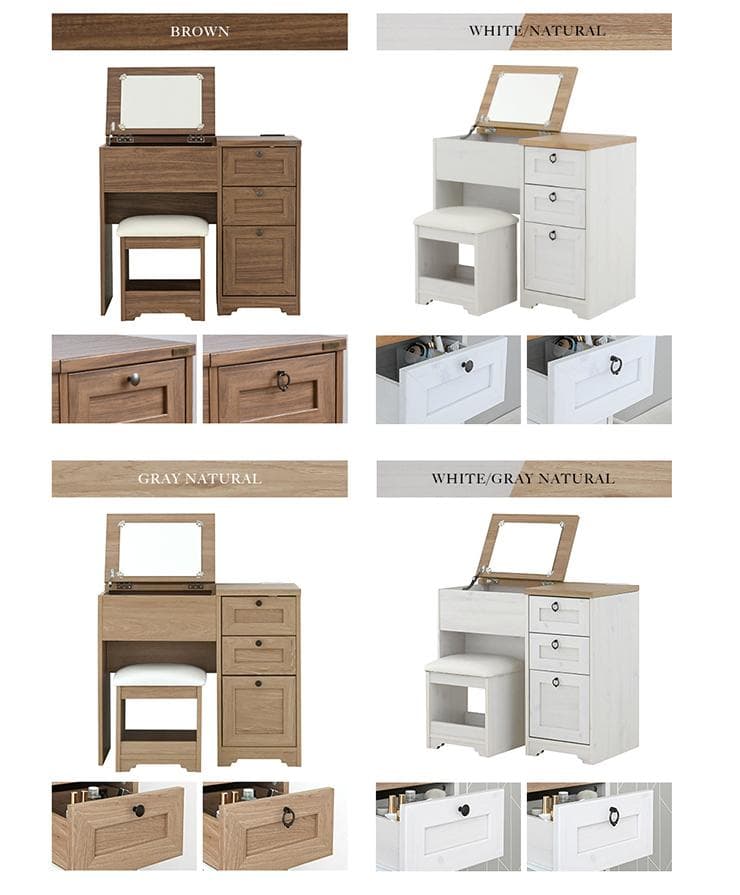 80cm幅　★超特価★佐藤産業　4FUL ANRI（アンリ）デスク ドレッサー2