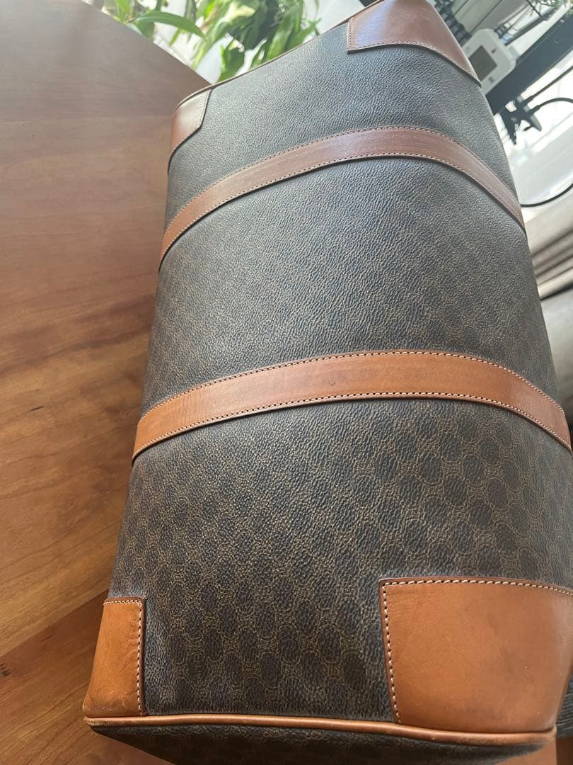 CELINE オールド セリーヌ マカダム ボストンバッグ ヴィンテージ