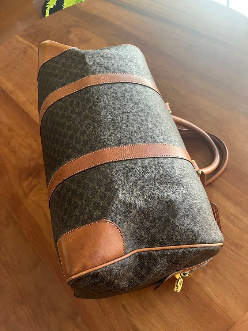 CELINE オールド セリーヌ マカダム ボストンバッグ ヴィンテージ