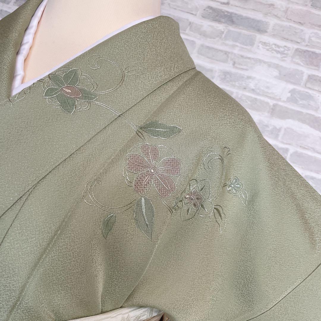 訪問着　フルセット　汕頭刺繍　宝相華　入学式　卒業式　着物　I6