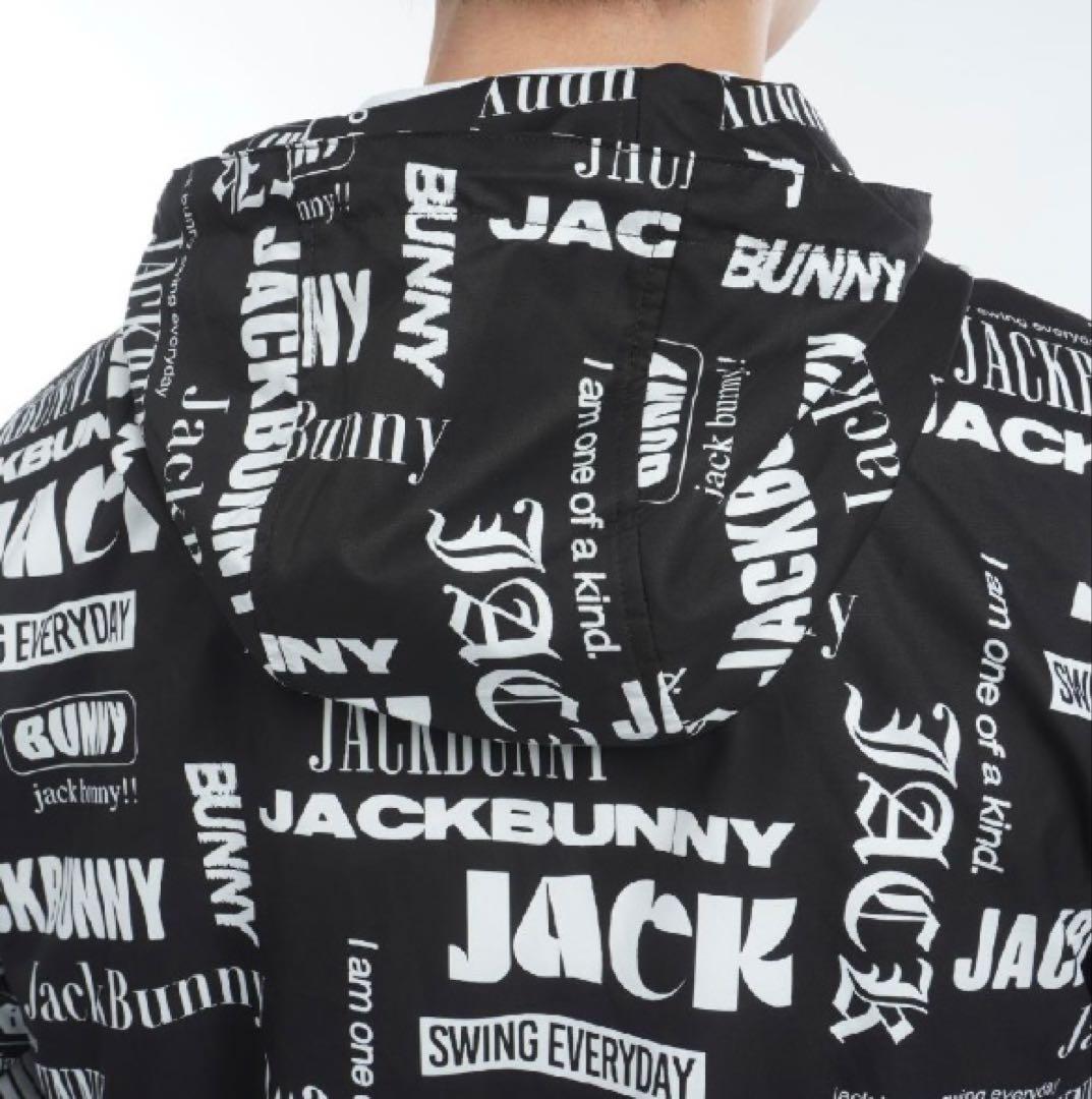 新品 パーリーゲイツ ジャックバニー ストレッチマルチロゴ ブルゾン(4)M/黒