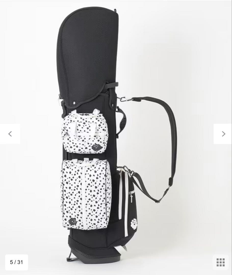 PW CIRCULUT キャディバッグ ブラック・ホワイト