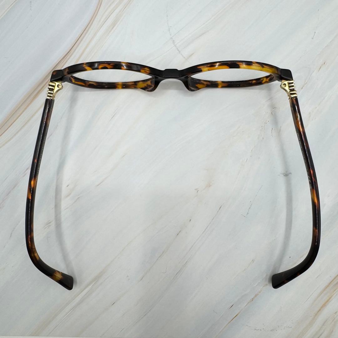 【ミュウミュウ】ウォニョン着用　 レンズなし　伊達メガネ べっこう柄　ロゴ