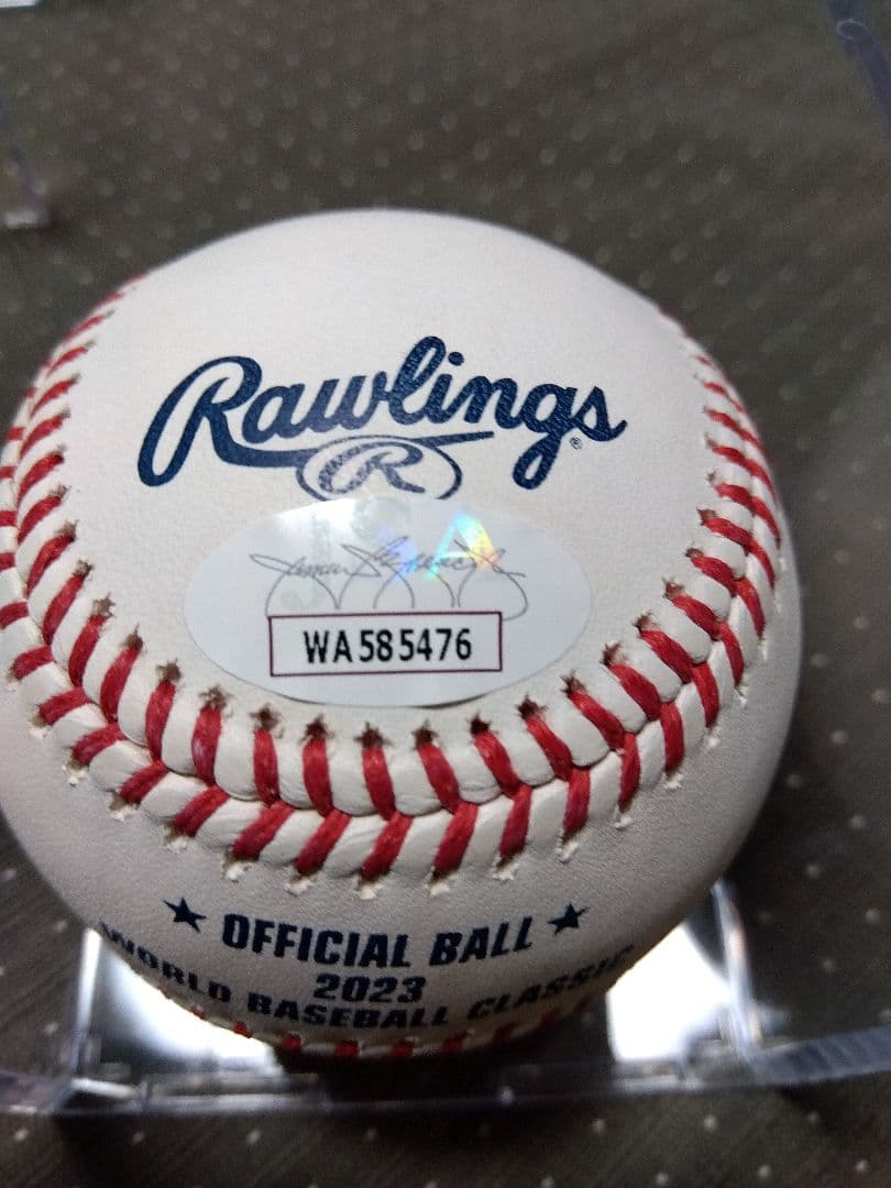 ラーズヌ゙ートバー選手直筆サインボール　ＷＢＣ公式球