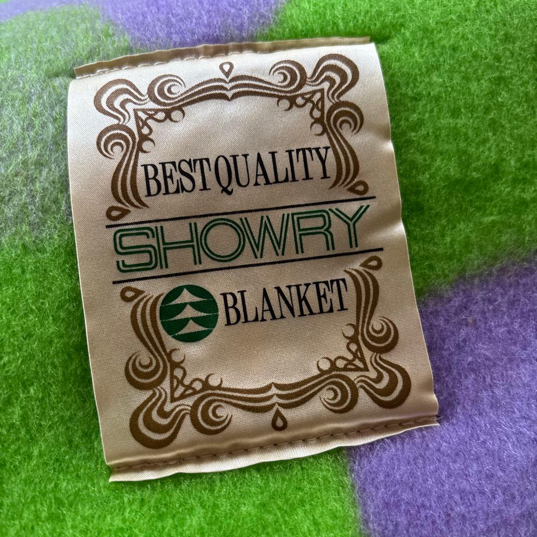 アクリル　ブランケット　毛布　レトロポップ