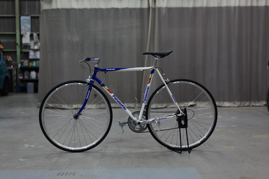 Panasonic クロモリ　フラットバーロードバイク　540mm
