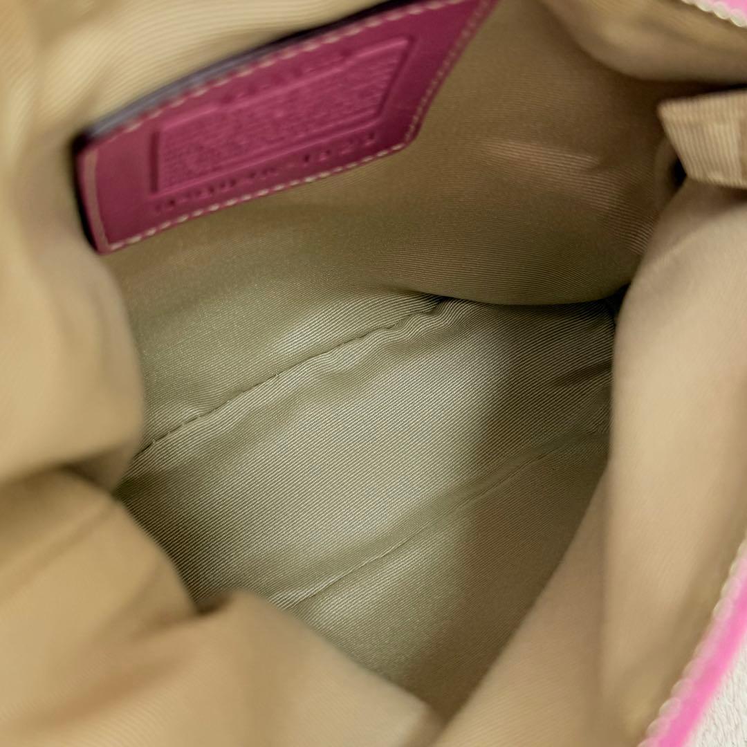 バッグ Vintage Coach mini Satchel Purse Pink
