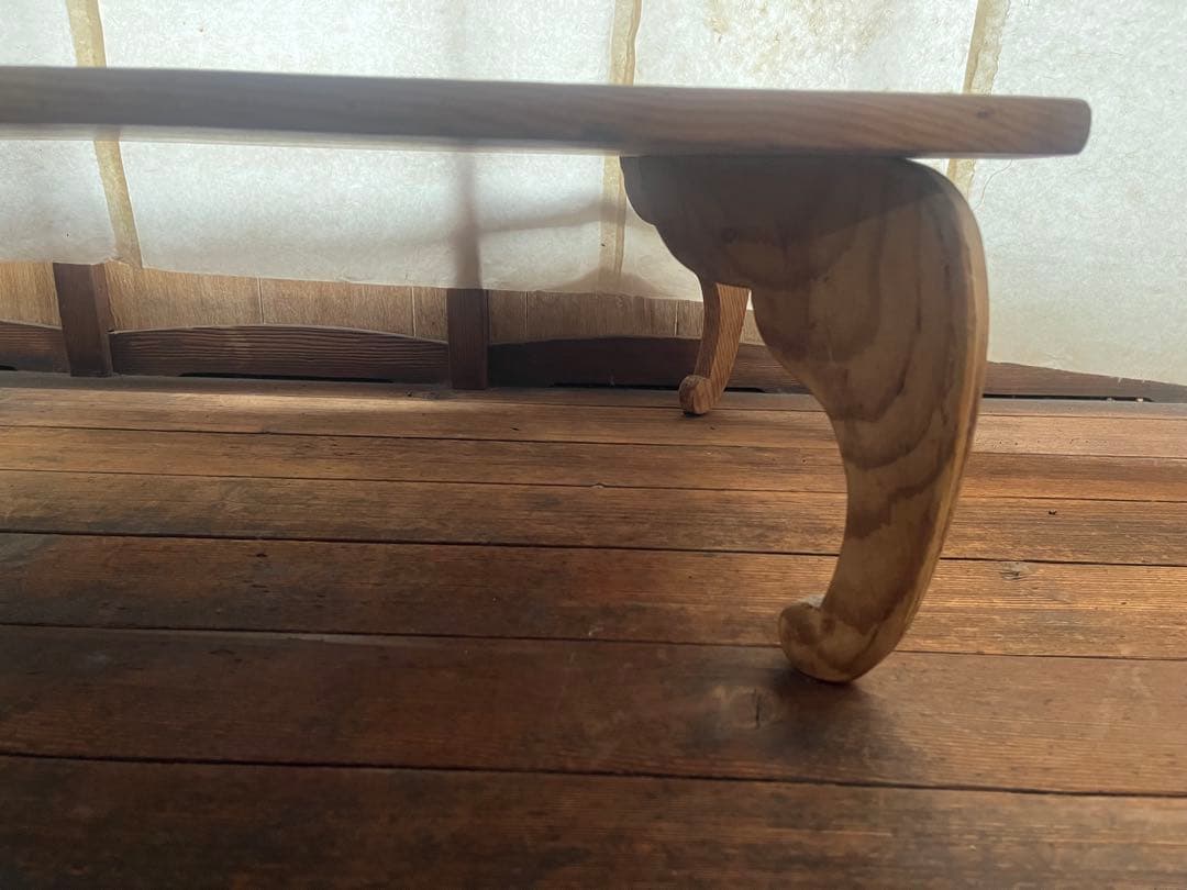 古道具猫足ローテーブル