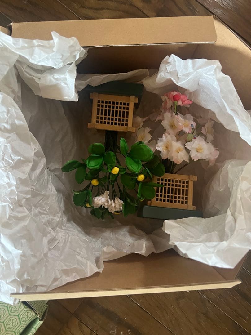 雛人形 親王飾り 収納飾りセット 新品同様 桜柄 値引き相談可
