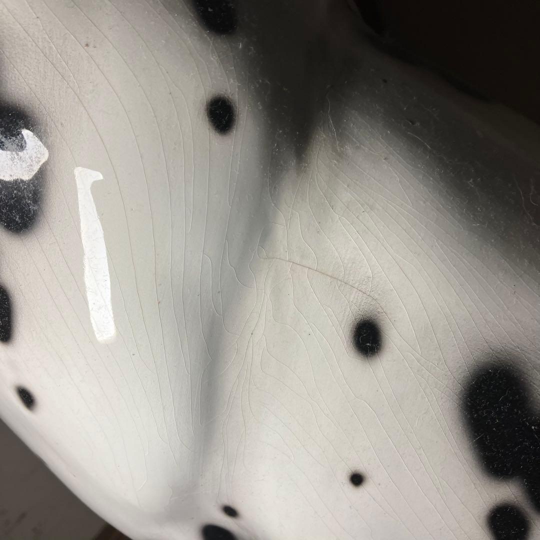 ダルメシアン　陶器　オブジェ　等身大