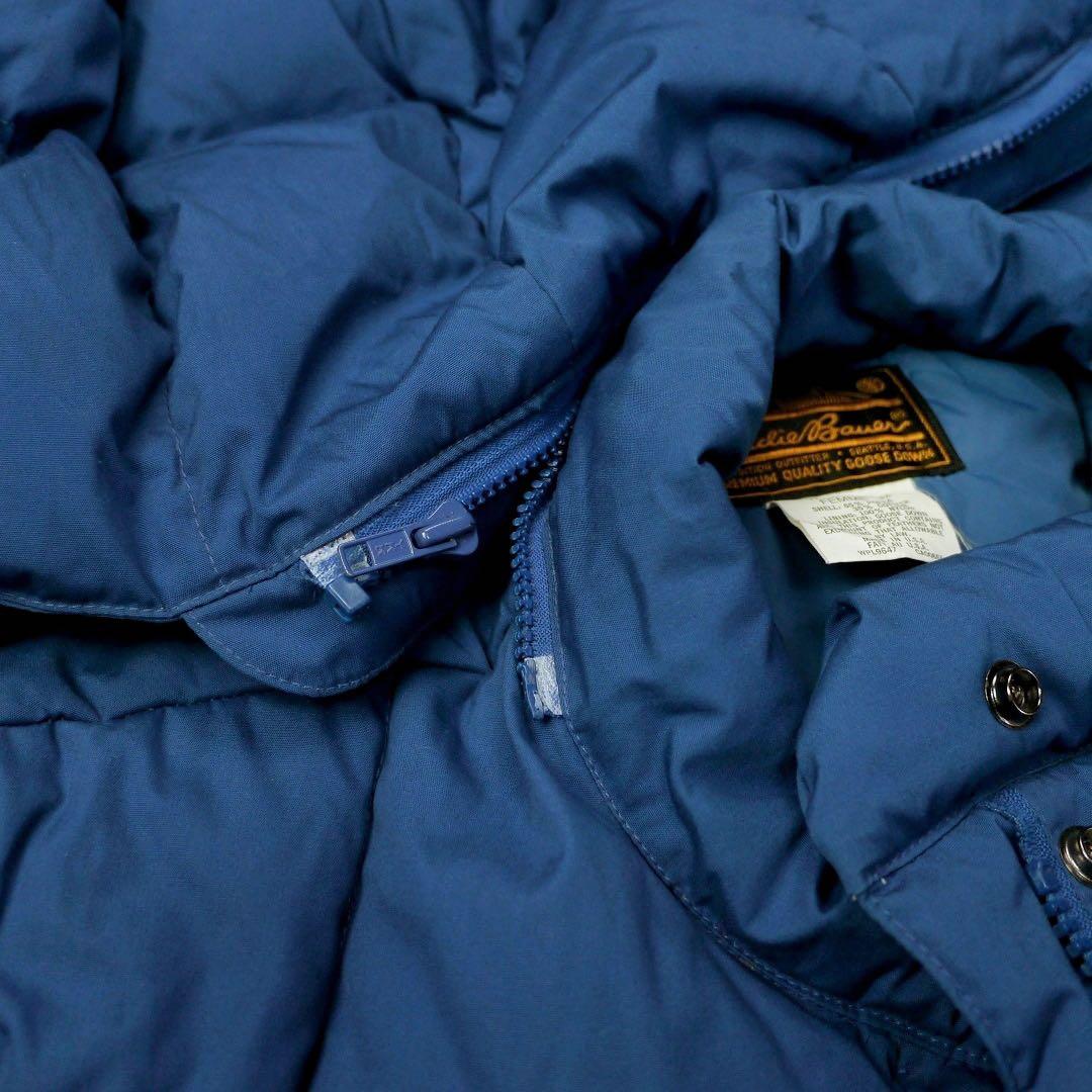 ミント ビンテージ エディーバウアー グースダウン ジャケット パーカー 黒タグ