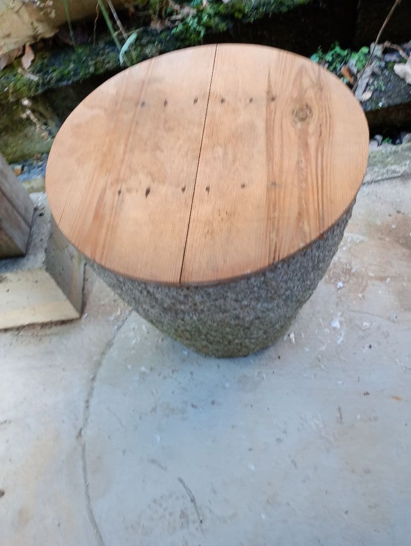 石臼　餅つき　石製円錐形調理器具