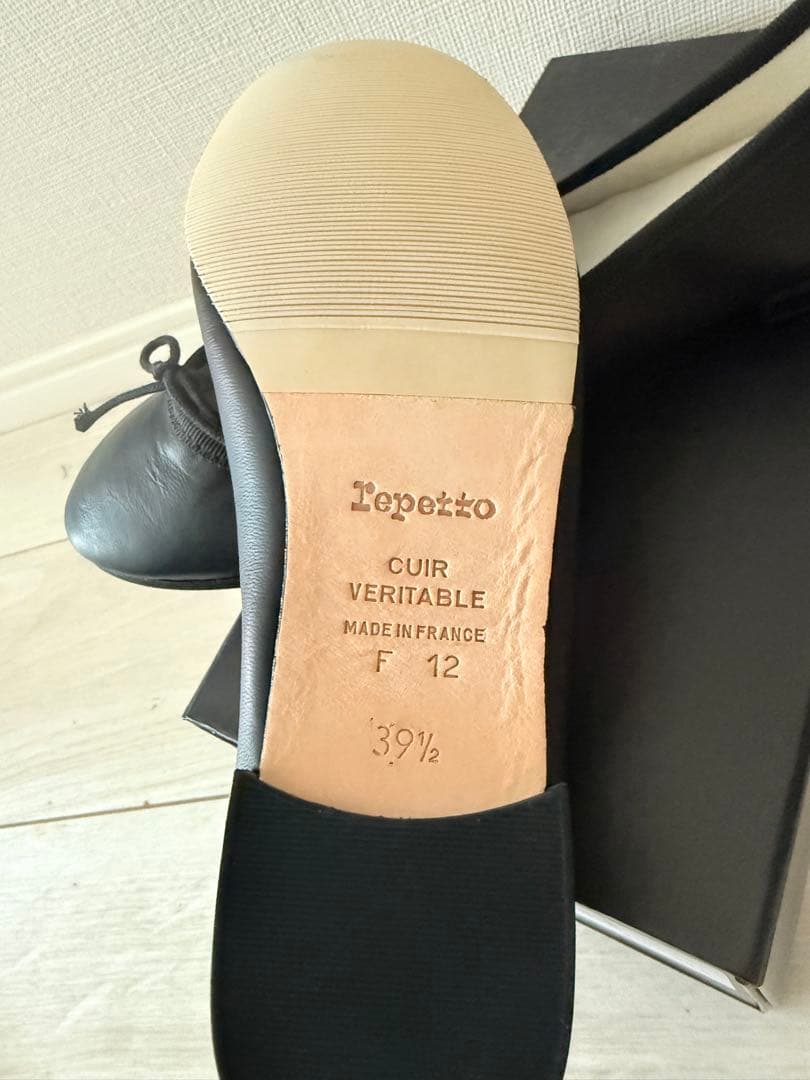 Repetto V086VA 黒 フラットシューズ 39.5