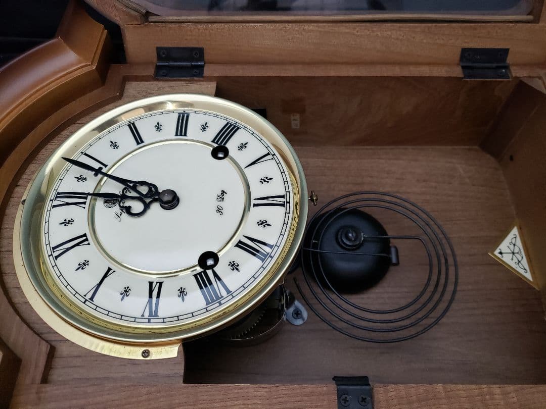 昭和レトロ　愛知時計　アイチ時計　ゼンマイ　振り子時計　掛時計