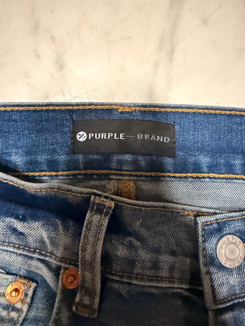 PURPLEBRANDダメージジーンズ