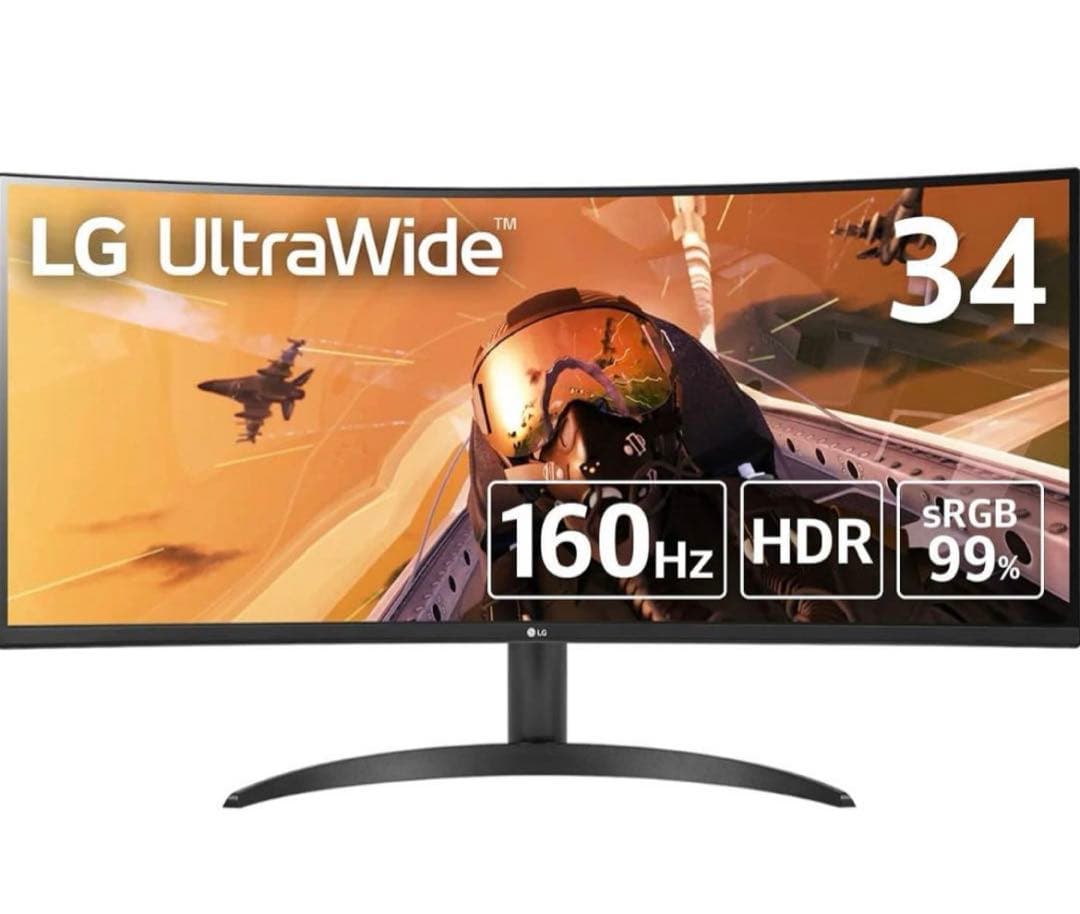 LG ゲーミング UWQHDモニター 34WP60C-B 34インチ