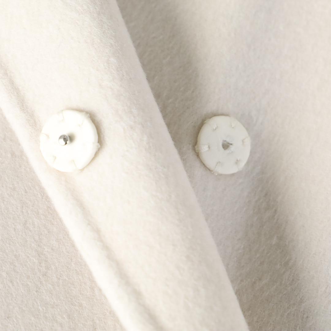 213 新品 ICBアイシービー ウールリバー ストール付きノーカラーコート2