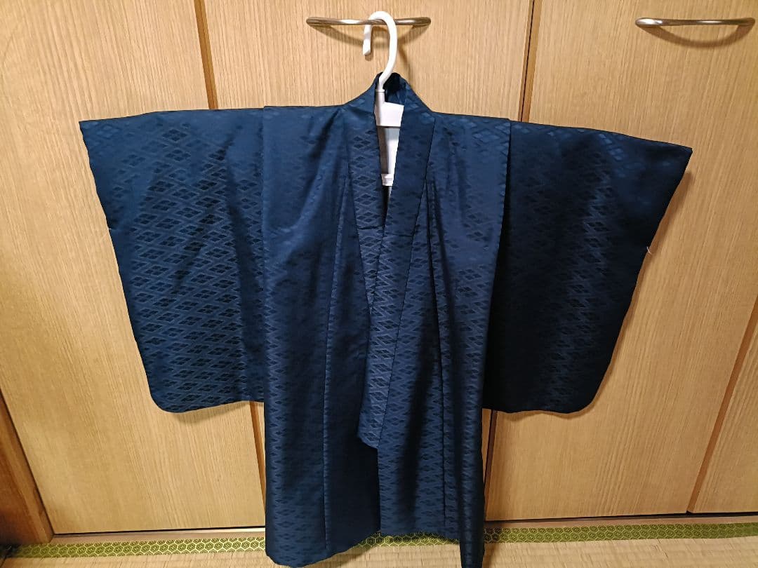 3歳 七五三用 着物セット 青と白のグラデーション