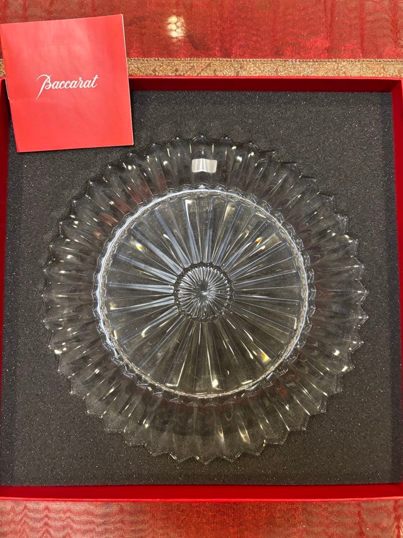 未使用 Baccarat バカラ ミルニュイ プレート 21cm 皿 食器　⑤