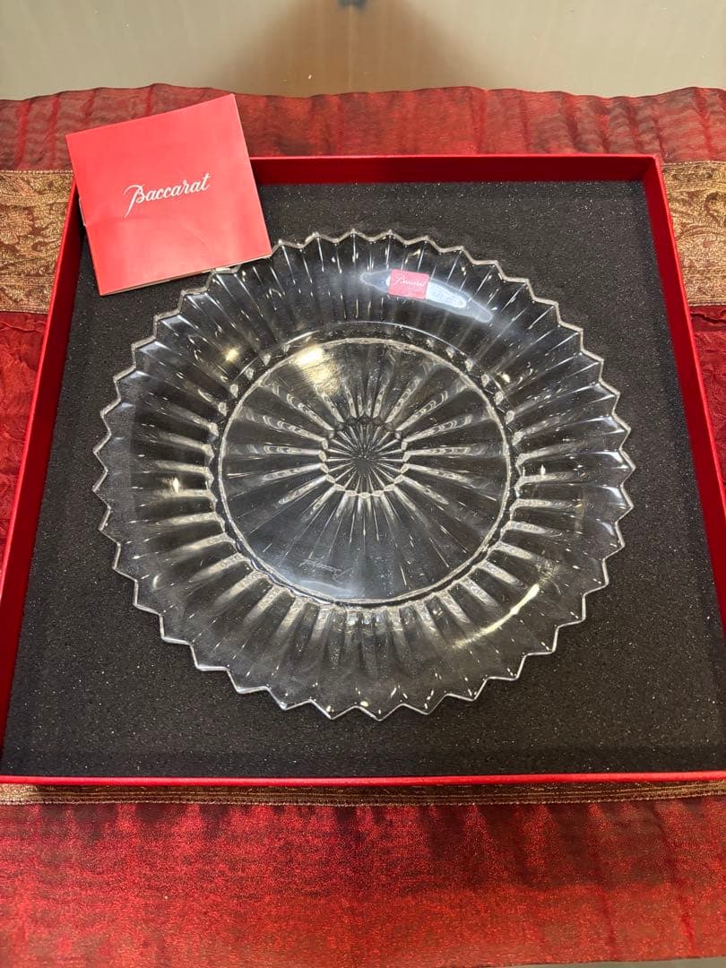 未使用 Baccarat バカラ ミルニュイ プレート 21cm 皿 食器　⑤