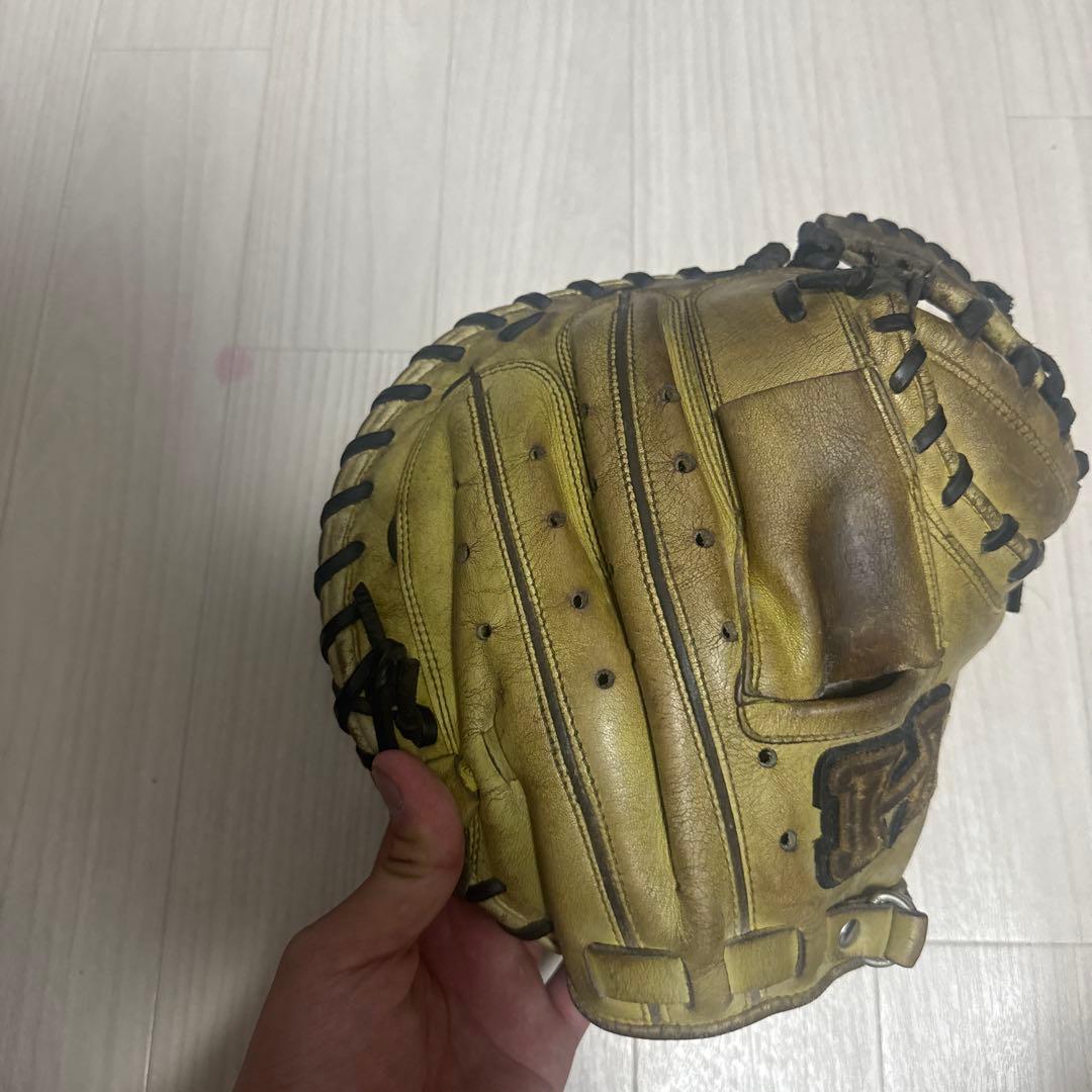 ハイゴールド　きゃっチャーミット　硬式グローブ イエロー