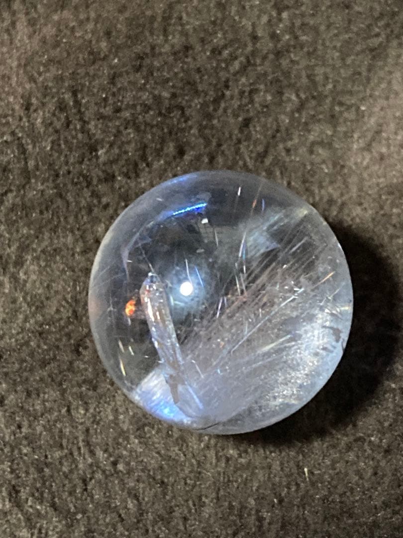 (Neco)希少価値の高いプラチナルチル貫入水晶