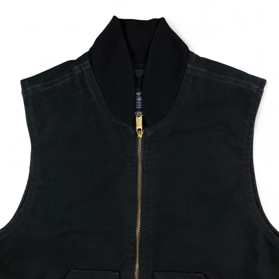 Carhartt ダック ベスト V01 BLK 黒 S カーハート