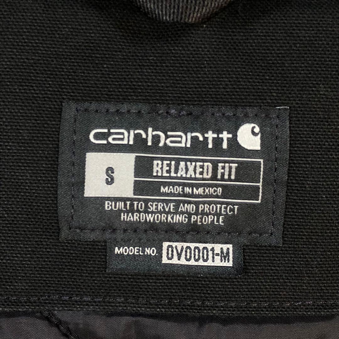 Carhartt ダック ベスト V01 BLK 黒 S カーハート