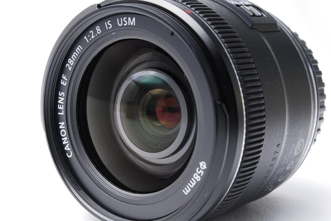 【極美品】Canon EF 28mm 2.8 IS USM 単焦点レンズ