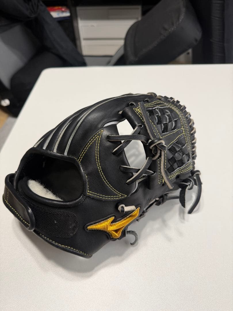 軟式野球グローブ 黒 ミズノプロ　mm型